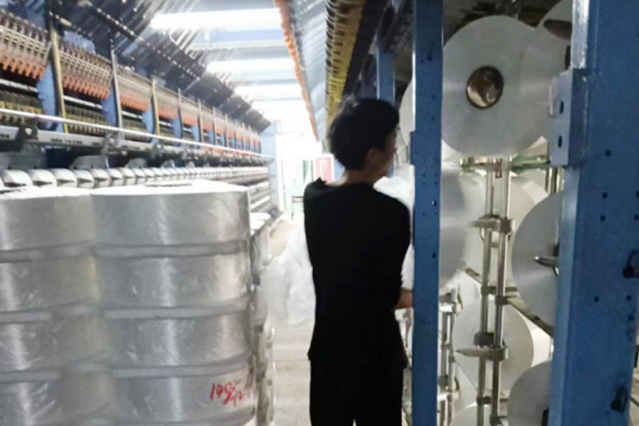 DTY-ophanggebied voor productiedraad