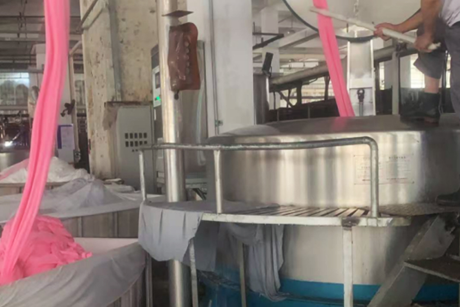 Verven fabriek productie-halffabrikaten uitdroging zone