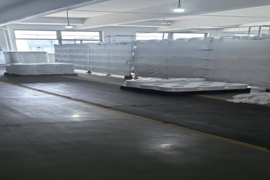 Grijze stof productie-grondstof plaatsingsgebied