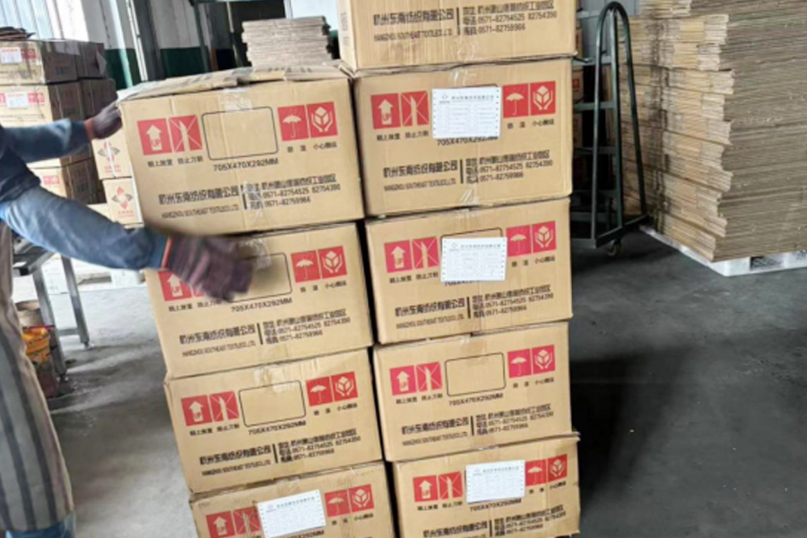 DTY productie-verpakkingsruimte