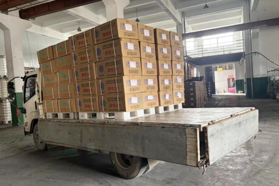 DTY productie-eindproductmagazijn