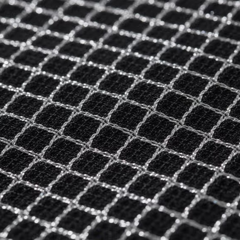 Ademende Birdseye-stof van polyestergaren en zijde