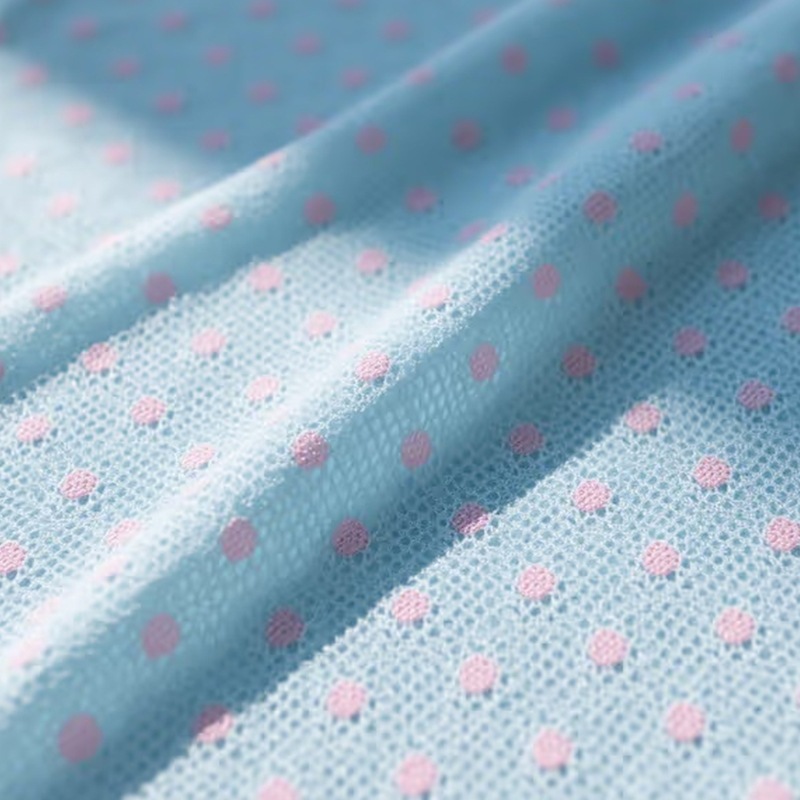 Dot mesh Birdseye-doek