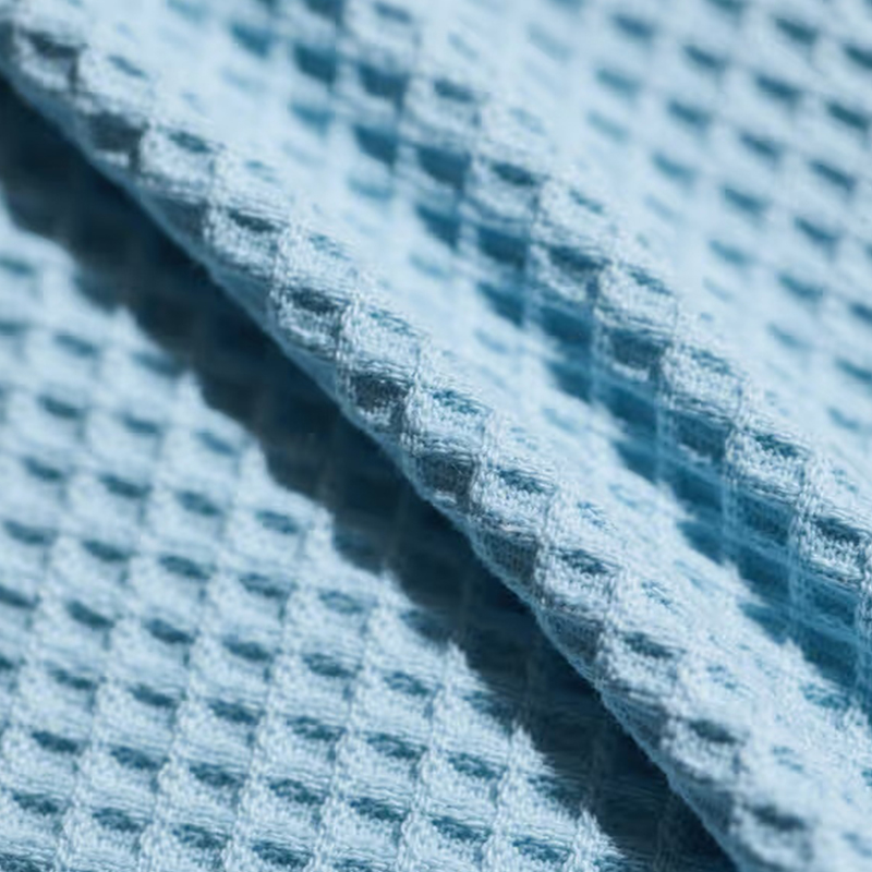 Wafelgebreide comfortstoffen